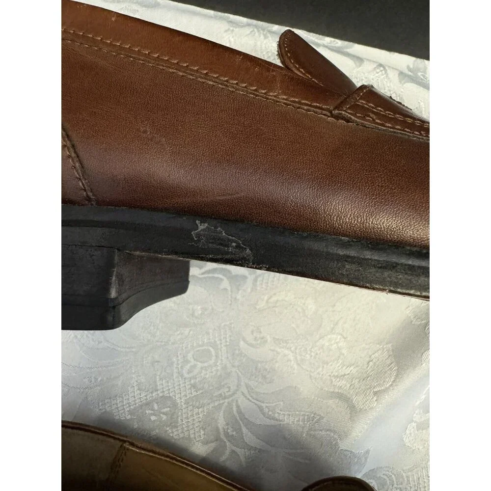 Cole Haan Men’s Size 9.5M Brown Leather‎ Loafer Dress Shoe Penny Loafer C07514